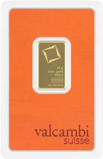 10 грама Златно Кюлче Valcambi