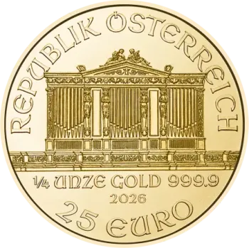 1/4 oz Златна Монета Виенска Филармония 2026