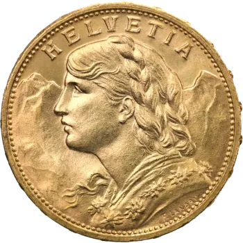 20 Швейцарски Франка Вренели