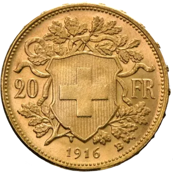 20 Швейцарски Франка Вренели